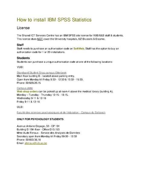 aiftweb24|SPSS installatie vub .